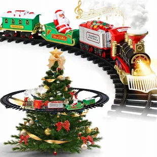 2 x DUŻA ELEKTRYCZNA KOLEJKA NA CHOINKĘ DLA DZIECI WAGONY MATADI - Zabawki zdalnie sterowane - miniaturka - grafika 1