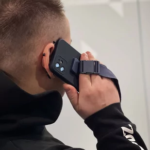 Rope case żelowe etui ze smyczą łańcuszkiem torebka smycz iPhone 13 Pro jasnoniebieski - Etui i futerały do telefonów - miniaturka - grafika 16