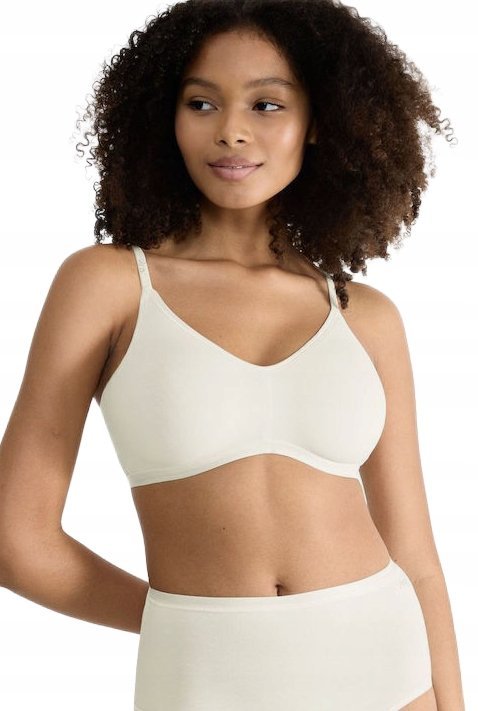 SLOGGI KREMOWY MIĘKKI BIUSTONOSZ Z GŁADKIMI MISECZKAMI XL JPA