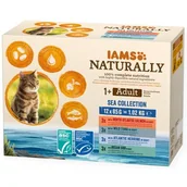 Mokra karma dla kotów - Iams Naturally Cat Adult Sea Collection 12 x 85 g - miniaturka - grafika 1