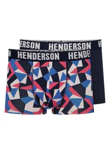 Bokserki Shield Henderson 2-pak navy, niebieski, czerwony 2XL - Majtki męskie - miniaturka - grafika 1