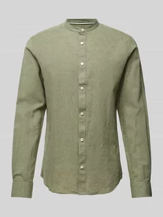 Koszule męskie - Koszula casualowa o kroju regular fit ze stójką model ‘CAIDEN’ - grafika 1