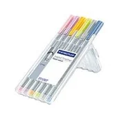 Cienkopisy - GDD Grupa Dystrybucyjna Daccar Cienkopisy, pastelowe kolory, 6 sztuk - miniaturka - grafika 1