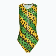 Stroje kąpielowe - Strój pływacki jednoczęściowy damski Speedo Placement Digital Highneck - miniaturka - grafika 1