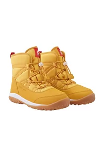 Buty dla dziewczynek - Reima śniegowce dziecięce kolor żółty - grafika 1