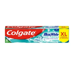 Colgate Max White White Crystals pasta do zębów XL 125ml - Pasty do zębów - miniaturka - grafika 1