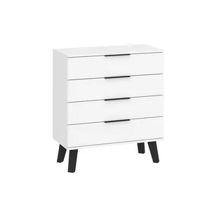 Komoda 4S SVN-04 Sven MebloCross Czarny Mat / Biały Połysk - Komody - miniaturka - grafika 1