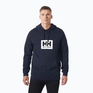 Bluza męska Helly Hansen HH Box Hoodie navy - Bluzy męskie - miniaturka - grafika 1