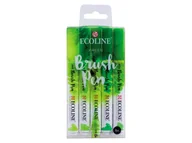 Kredki, ołówki, pastele i pisaki - Talens Ecoline Brush Pen zestaw 5 Green 11509906 - miniaturka - grafika 1