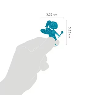Naklejki brokatowe Wróżki Nieb. Zielone - Pasmanteria - miniaturka - grafika 1