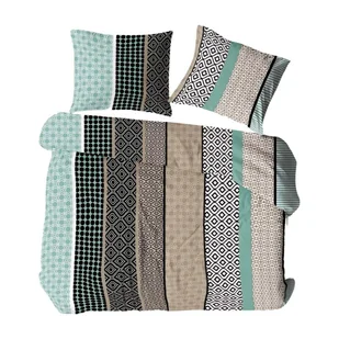 Poszewka z kory 50x60 miętowa beżowa wielokolorowa paski groszki ornamenty Bielawa KARO - Poszewki na poduszki Poszewka z kory 50x60 miętowa beżowa wielokolorowa paski groszki ornamenty Bielawa KARO - Poszewki na poduszki - miniaturka - grafika 1