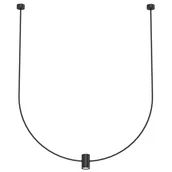 Lampy sufitowe - Natynkowa lampa zwieszana No.C 5088 Shilo 86cm regulacja do salonu czarna - miniaturka - grafika 1