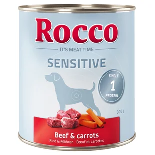 6x800g Rocco Sensitive, wołowina z marchewką, karma mokra dla psa - Mokra karma dla psów - miniaturka - grafika 1