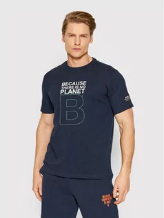 Koszulki męskie - Ecoalf T-Shirt Great GATSGREAT8034MS22 Granatowy Regular Fit - grafika 1