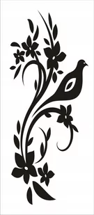 Naklejka na ścianę motyl kwiaty dekor Ornament 142, 100x40 cm - Naklejki na ścianę - miniaturka - grafika 1
