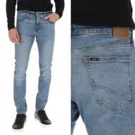 Spodnie męskie - Lee MALONE SKINNY Wailer BLUE DżINS spodnie jeansowe rurki W27 L32 - miniaturka - grafika 1