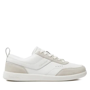 Sneakersy Calvin Klein Low Top Lace Up Lth Mix HM0HM00851 Biały - Sneakersy męskie - miniaturka - grafika 1