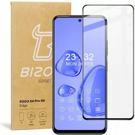 Szkła hartowane na telefon - Bizon Szkło hartowane Glass Edge do Poco X4 Pro 5G, czarne BGE1POCOX4P5G - miniaturka - grafika 1