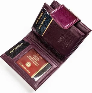 Peterson Skórzany damski portfel Peterson PTN 42329-SBR NoSize - Portfele - miniaturka - grafika 1