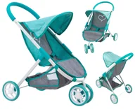 Domki dla lalek - Wózek Dla Lalek Spacerówka Dynamic Miętowa Zabawka Wózki Dla Lalki Zabawkowe Do Zabawy - miniaturka - grafika 1