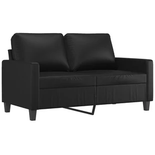 2-osobowa sofa, czarna, 120 cm, sztuczna skóra Lumarko! - Sofy i kanapy 2-osobowa sofa, czarna, 120 cm, sztuczna skóra Lumarko! - Sofy i kanapy - miniaturka - grafika 3