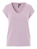 Koszulki i topy damskie - Pieces Koszulka w kolorze jasnoróżowym - miniaturka - grafika 1