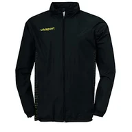Kurtki męskie - uhlsport Uhlsport Score męska kurtka przeciwdeszczowa, czarna/fluorescencyjna żółta, XXXL 100335207 - miniaturka - grafika 1