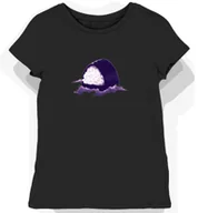 Koszulki i topy damskie - Koszulka damska czarna z nadrukiem fioletowego onigiri L - miniaturka - grafika 1