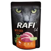 Mokra karma dla kotów - Dolina Noteci RAFI saszetka z kaczką 100 g dla dorosłych kotów - miniaturka - grafika 1