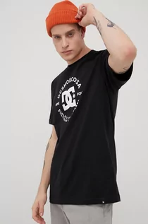 Koszulki męskie - DC t-shirt bawełniany kolor czarny z nadrukiem - grafika 1