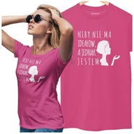 Koszulki i topy damskie - KOSZULKA DLA DZIEWCZYNY NA WALENTYNKI PREZENT NIBY NIE MA IDEAŁÓW, A JEDNAK JESTEM KOLOR RÓŻOWY - miniaturka - grafika 1