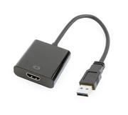 Akcesoria do tabletów i e-booków - Gembird Adapter AV USB 3.0 > HDMI full HD czarny A-USB3-HDMI-02 - miniaturka - grafika 1