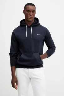 Pepe Jeans bluza męska kolor granatowy z kapturem gładka PM5800012 - Bluzy męskie - miniaturka - grafika 1