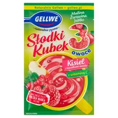 Kisiel - Gellwe Słodki Kubek 3 owoce Kisiel z kawałkami owoców malina żurawina jabłko 30 g - miniaturka - grafika 1