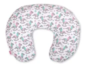 Poduszki do karmienia - Poduszka rogal do karmienia fasolka rozbieralna- koniki na biegunach - miniaturka - grafika 1