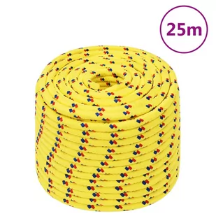 Linka żeglarska, żółta, 14 mm, 25 m, polipropylen - Żeglarstwo - miniaturka - grafika 1