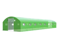 Szklarnie ogrodowe - CULTIVO Tunel PODWÓJNE Drzwi 4x8x2 - 32m2 Zielony - miniaturka - grafika 1