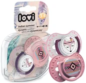 Smoczki uspokajające - LOVI SMOCZEK DYNAMICZNY ORTODONTYCZNY 2szt. 3-6 m - miniaturka - grafika 1