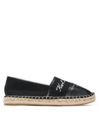 Espadryle damskie - KARL LAGERFELD Espadryle KL80123 Czarny - miniaturka - grafika 1