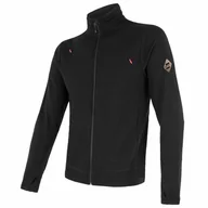 Bluzy sportowe męskie - Męska bluza Sensor Merino Upper Rozmiar: M / Kolor: czarny - miniaturka - grafika 1