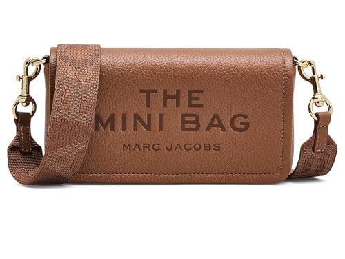 Marc Jacobs Skórzana mini torba listonoszka damska, Olej arganowy, 70AA