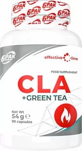 6PAK Nutrition Effective Line CLA + Green Tea 90 kapsułek (5902811812375) - Spalacze tłuszczu - miniaturka - grafika 1