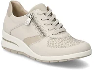 Sneakersy damskie - Buty sportowe Rieker L4821-60 sneakersy damskie skórzane beżowe-40 - miniaturka - grafika 1