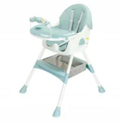 Krzesełka do karmienia - Krzesełko do karmienia dziecka dla dzieci 3w1 taca stolik fotelik pasy - miniaturka - grafika 1