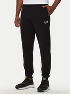 Spodnie sportowe męskie - EA7 Emporio Armani Spodnie dresowe 8NPP66 PJVRZ 1200 Czarny Regular Fit - miniaturka - grafika 1