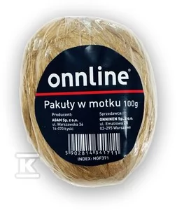 Onnline Pakuły lniane w motku 100g - Spoiwa i uszczelnienia - miniaturka - grafika 1