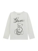 Bluzki damskie - Guess Bluzka K5BI03 J1314 Biały Regular Fit - miniaturka - grafika 1