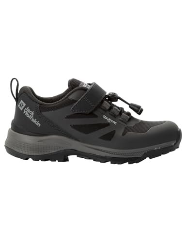 Jack Wolfskin Unisex dziecięce buty Villi Hiker Texapore Low K, czarny, 38 EU