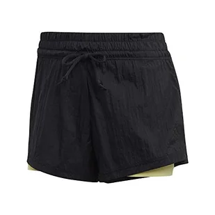 adidas adidas Krótkie spodnie damskie W 2 w 1 szorty wielokolorowa Schwarz (Negro/Matama) m FI6714 - Spodnie damskie - miniaturka - grafika 1