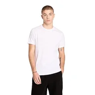 Koszulki męskie - Armani Exchange Męski t-shirt z logo Regular Fit Tonal, biały, S - miniaturka - grafika 1